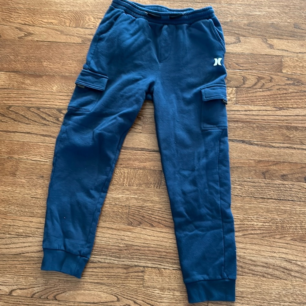 Hurley XL blue sweatpants side pockets